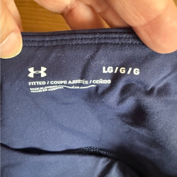 Set of Two Under Armour Athletic Leggings size Large Blue Black - Picture 2 of 9